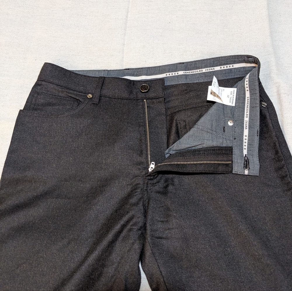 Wool Zegna pants mens 32 27 - Picture 6 of 16